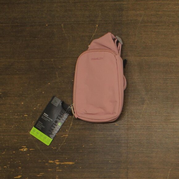 NWT Travelon Anti-Theft Roam Compact Sling Bag 43674-215 Desert Pink One Size - Picture 10 of 13